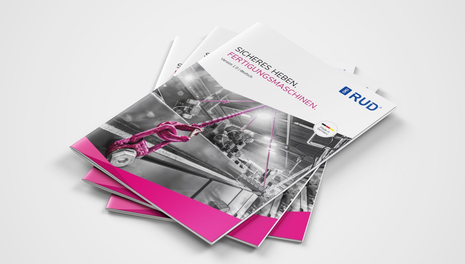 RUD Branchenflyer Fertigungsmaschinen