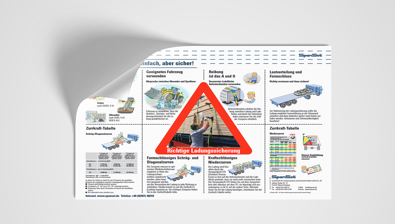 SpanSet Poster Ladungssicherung