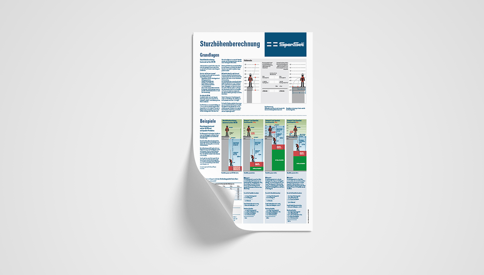 SpanSet Poster Sturzhöhenberechnung